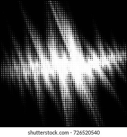 Spotted black and white grunge vector line background. Abstract illustration background. Grunge grid polka dot background pattern
