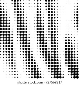 Spotted black and white grunge vector line background. Abstract illustration background. Grunge grid polka dot background pattern
