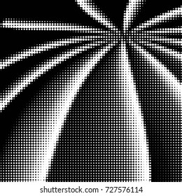 Spotted black and white grunge vector line background. Abstract illustration background. Grunge grid polka dot background pattern
