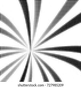 Spotted black and white grunge vector line background. Abstract illustration background. Grunge grid polka dot background pattern
