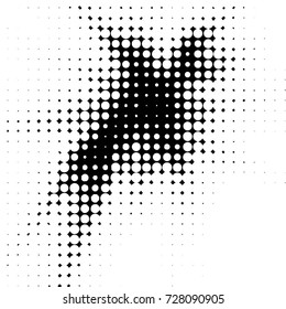 Spotted black and white grunge vector line background. Abstract illustration background. Grunge grid polka dot background pattern
