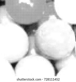 Spotted black and white grunge vector line background. Abstract illustration background. Grunge grid polka dot background pattern
