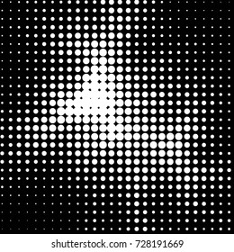 Spotted black and white grunge vector line background. Abstract illustration background. Grunge grid polka dot background pattern
