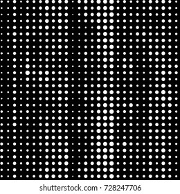 Spotted black and white grunge vector line background. Abstract illustration background. Grunge grid polka dot background pattern
