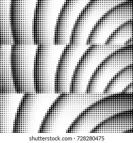 Spotted black and white grunge vector line background. Abstract illustration background. Grunge grid polka dot background pattern

