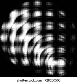 Spotted black and white grunge vector line background. Abstract illustration background. Grunge grid polka dot background pattern
