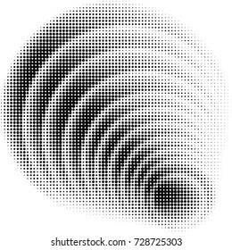 Spotted black and white grunge vector line background. Abstract illustration background. Grunge grid polka dot background pattern
