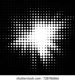 Spotted black and white grunge vector line background. Abstract illustration background. Grunge grid polka dot background pattern
