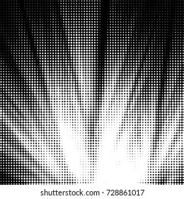 Spotted black and white grunge vector line background. Abstract illustration background. Grunge grid polka dot background pattern
