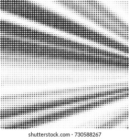 Spotted black and white grunge vector line background. Abstract illustration background. Grunge grid polka dot background pattern
