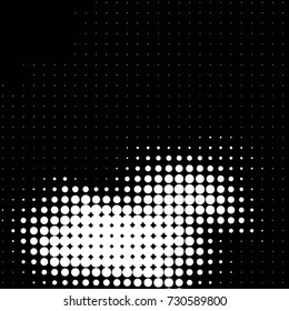 Spotted black and white grunge vector line background. Abstract illustration background. Grunge grid polka dot background pattern
