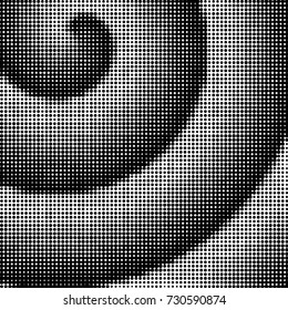 Spotted black and white grunge vector line background. Abstract illustration background. Grunge grid polka dot background pattern

