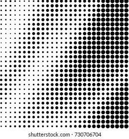Spotted black and white grunge vector line background. Abstract illustration background. Grunge grid polka dot background pattern
