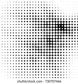 Spotted black and white grunge vector line background. Abstract illustration background. Grunge grid polka dot background pattern
