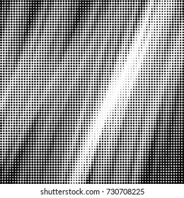 Spotted black and white grunge vector line background. Abstract illustration background. Grunge grid polka dot background pattern

