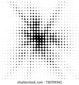 Spotted black and white grunge vector line background. Abstract illustration background. Grunge grid polka dot background pattern
