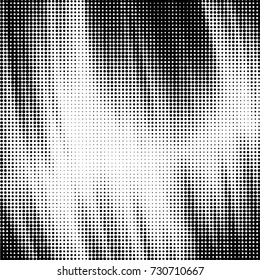 Spotted black and white grunge vector line background. Abstract illustration background. Grunge grid polka dot background pattern

