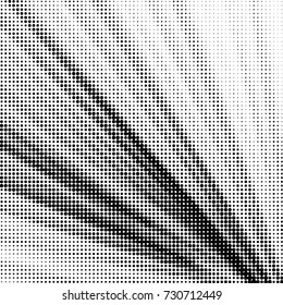 Spotted black and white grunge vector line background. Abstract illustration background. Grunge grid polka dot background pattern
