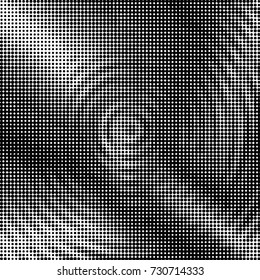 Spotted black and white grunge vector line background. Abstract illustration background. Grunge grid polka dot background pattern

