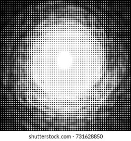 Spotted black and white grunge vector line background. Abstract halftone illustration background. Grunge grid polka dot background pattern
