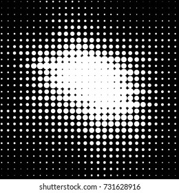 Spotted black and white grunge vector line background. Abstract halftone illustration background. Grunge grid polka dot background pattern
