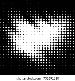 Spotted black and white grunge vector line background. Abstract halftone illustration background. Grunge grid polka dot background pattern
