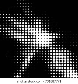Spotted black and white grunge vector line background. Abstract halftone illustration background. Grunge grid polka dot background pattern
