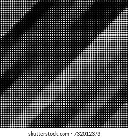 Spotted black and white grunge vector line background. Abstract halftone illustration background. Grunge grid polka dot background pattern
