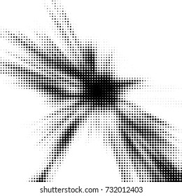 Spotted black and white grunge vector line background. Abstract halftone illustration background. Grunge grid polka dot background pattern
