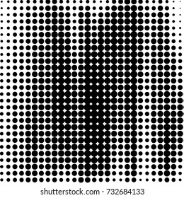 Spotted black and white grunge vector line background. Abstract halftone illustration background. Grunge grid polka dot background pattern