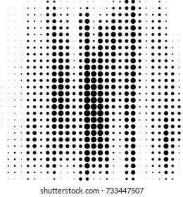 Spotted black and white grunge vector line background. Abstract halftone illustration background. Grunge grid polka dot background pattern