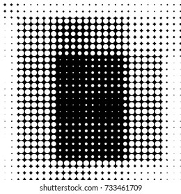 Spotted black and white grunge vector line background. Abstract halftone illustration background. Grunge grid polka dot background pattern