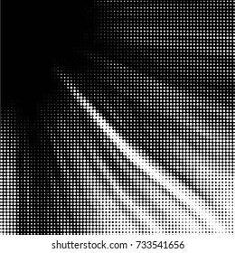 Spotted black and white grunge vector line background. Abstract halftone illustration background. Grunge grid polka dot background pattern
