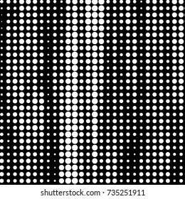 Spotted black and white grunge vector line background. Abstract halftone illustration background. Grunge grid polka dot background pattern