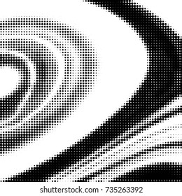 Spotted black and white grunge vector line background. Abstract halftone illustration background. Grunge grid polka dot background pattern