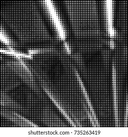 Spotted black and white grunge vector line background. Abstract halftone illustration background. Grunge grid polka dot background pattern