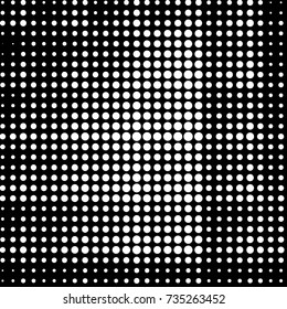 Spotted black and white grunge vector line background. Abstract halftone illustration background. Grunge grid polka dot background pattern