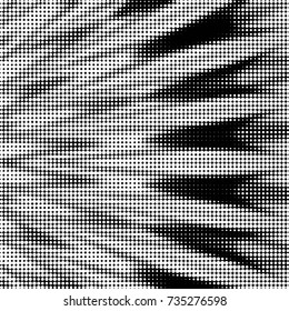 Spotted black and white grunge vector line background. Abstract halftone illustration background. Grunge grid polka dot background pattern