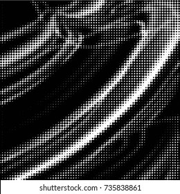 Spotted black and white grunge vector line background. Abstract halftone illustration background. Grunge grid polka dot background pattern