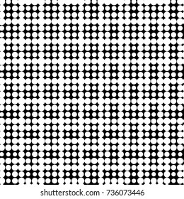 Spotted black and white grunge vector line background. Abstract halftone illustration background. Grunge grid polka dot background pattern