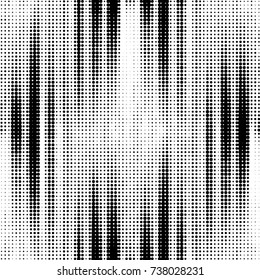 Spotted black and white grunge vector line background. Abstract halftone illustration background. Grunge grid polka dot background pattern
