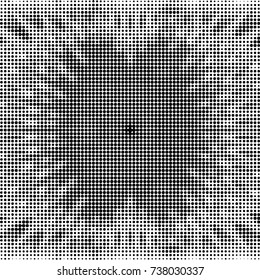 Spotted black and white grunge vector line background. Abstract halftone illustration background. Grunge grid polka dot background pattern