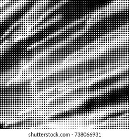 Spotted black and white grunge vector line background. Abstract halftone illustration background. Grunge grid polka dot background pattern