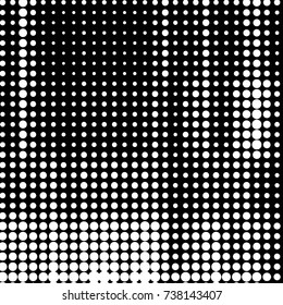 Spotted black and white grunge vector line background. Abstract halftone illustration background. Grunge grid polka dot background pattern