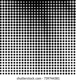Spotted black and white grunge vector line background. Abstract halftone illustration background. Grunge grid polka dot background pattern