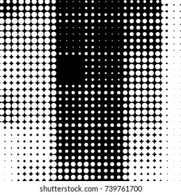 Spotted black and white grunge vector line background. Abstract halftone illustration background. Grunge grid polka dot background pattern