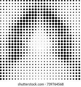 Spotted black and white grunge vector line background. Abstract halftone illustration background. Grunge grid polka dot background pattern