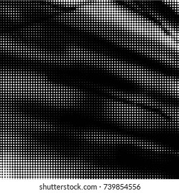 Spotted black and white grunge vector line background. Abstract halftone illustration background. Grunge grid polka dot background pattern