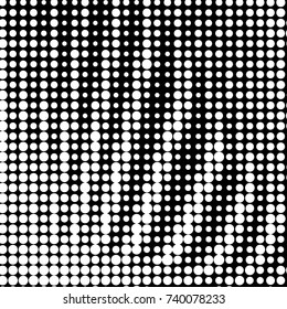 Spotted black and white grunge vector line background. Abstract halftone illustration background. Grunge grid polka dot background pattern