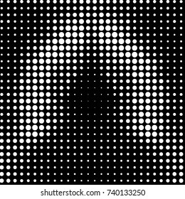 Spotted black and white grunge vector line background. Abstract halftone illustration background. Grunge grid polka dot background pattern